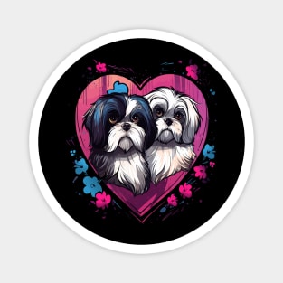 Shih Tzu Couple Valentine Magnet